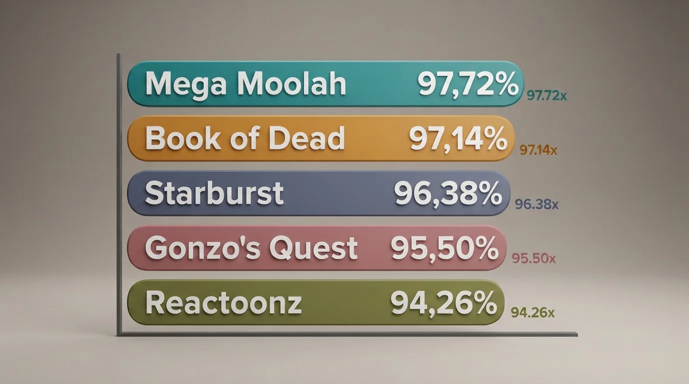 Een overzicht van Big Time Gaming gokkasten met per titel het RTP-percentage en de maximale winst