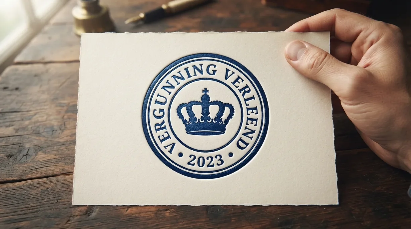 Keurmerk of stempel van een Ksa-vergunning